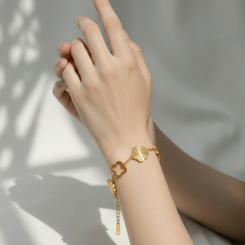 Pulsera Trèfle Relief