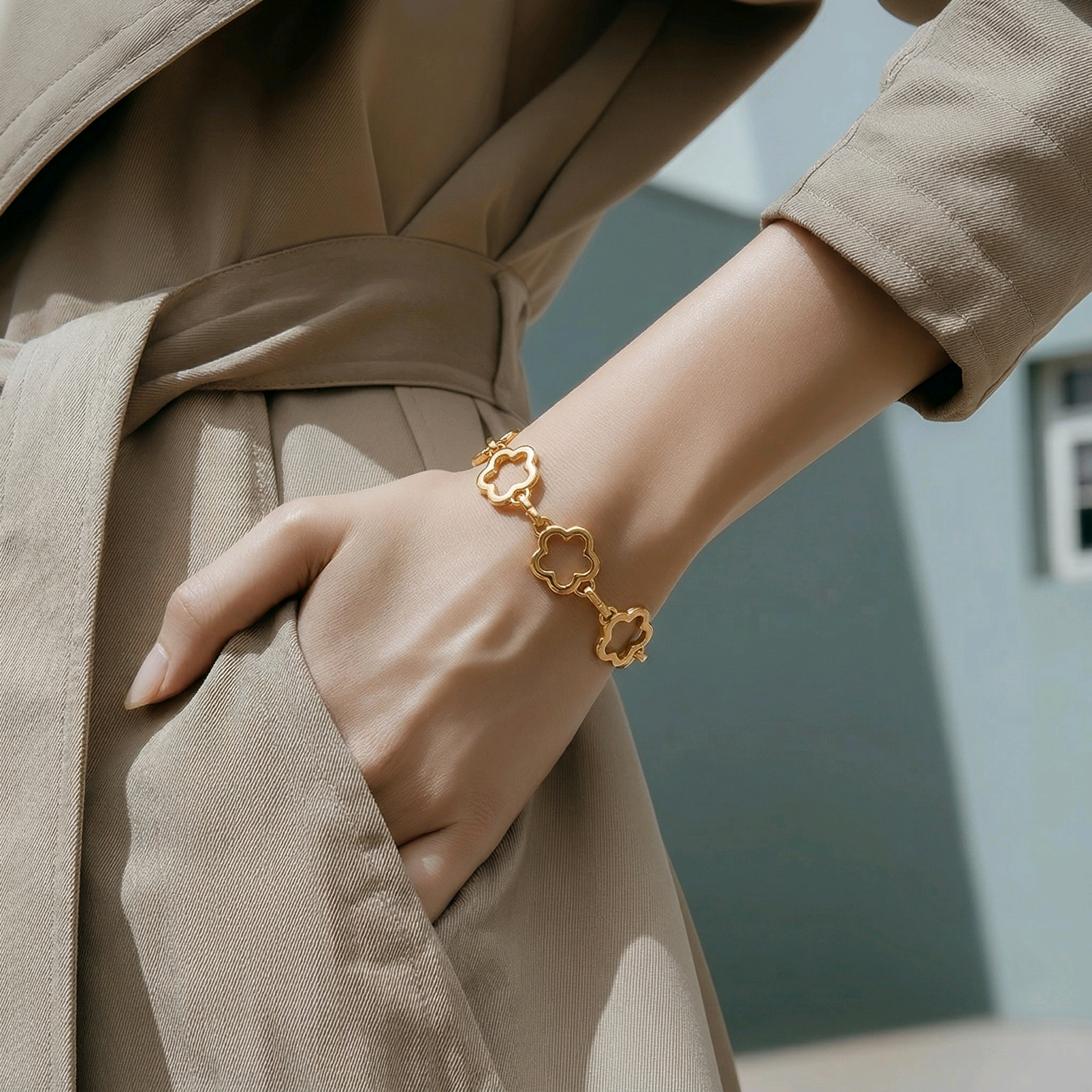 Pulsera Trèfle Filigrane